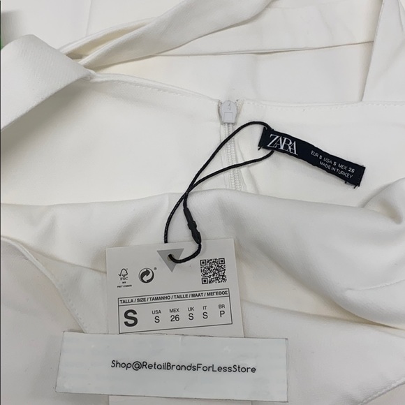 ZARA FULLY LINED OPEN BACK DOUBLE CRIS CROSS MINI DRESS - Picture 11 of 14